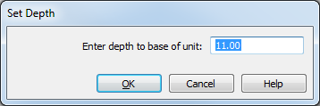 Set Depth dialog box