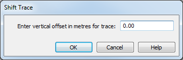 Shift Trace dialog