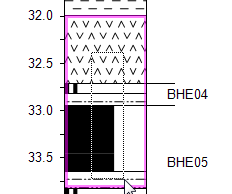 Click and drag within the borehole field